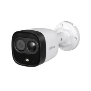 BULLET 2MP METALICA + PLASTICA; DISUASION ACTIVA CON LUZ CALIDA Y ALTA VOZ; PIR INTEGRADO; IR30M