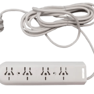 ZAPATILLA 4 TOMAS MULTINORMA C/TERMICA C/CABLE 1.5M BLANCA