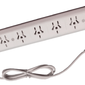 ZAPATILLA 6 TOMAS MULTINORMA C/TERMICA C/CABLE 1.5M BLANCA