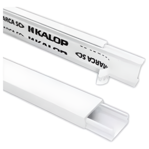 CABLE CANAL 14 X 7 BLANCO CON ADHESIVO (POR TIRA DE 2MT)